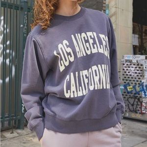 brandy melville los angeles crewneck sweatshirt